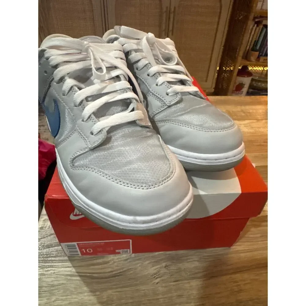 Nike Dunk Low QS Metalic Silver / Agean Storm size 10 2024